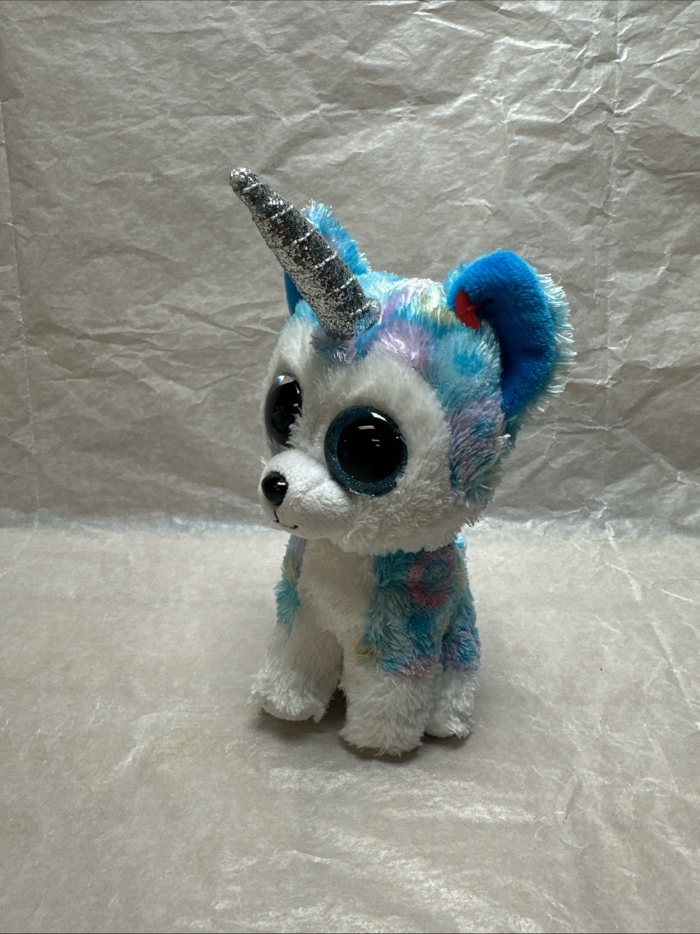 Ty Beanie Helena Blue Unicorn Plush 2021